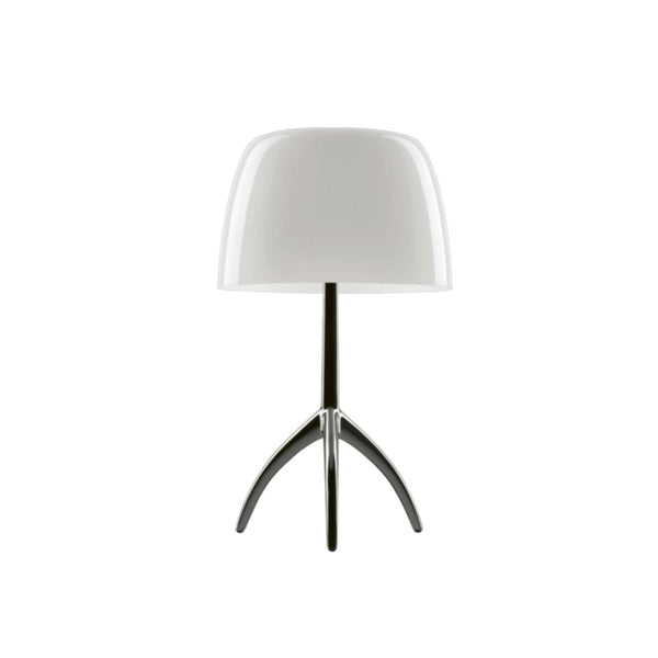 Foscarini Lumiere Large Table Black Chrome Base with Dimmer