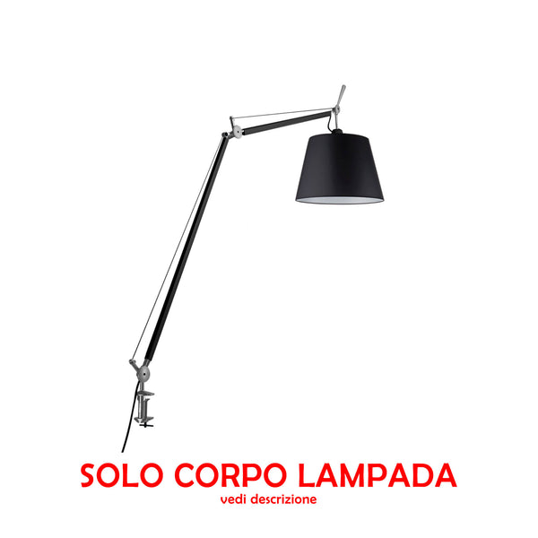 Artemide Tolomeo Mega Table with Dimmer on Black Cable - Body Lamp