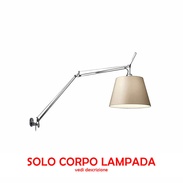 Artemide Tolomeo Mega Wall with Dimmer on Aluminum Cable - Body Lamp