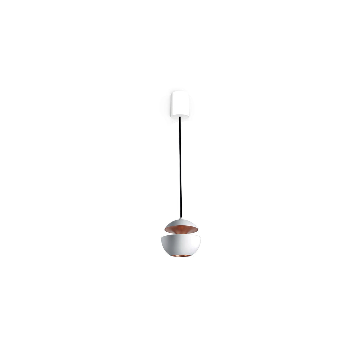 Lampade a sospensione DCW Here Comes the Sun Mini Sospensione Bianco/Rame HCS MINI BL-COP