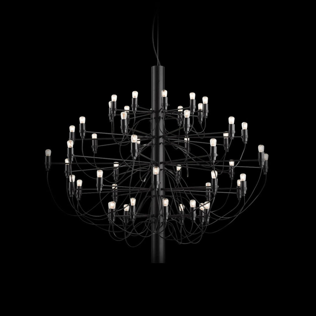 Flos 2097/50 Sospensione Nero Opaco Frosted Bulbs