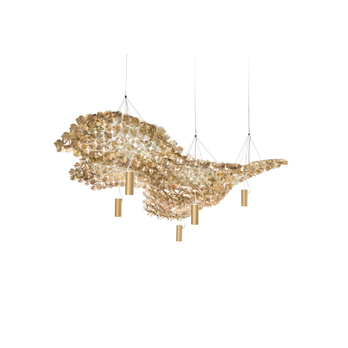 Lampade a sospensione Slamp Nuvem Sospensione 5 Moduli Velvet NUVEM-5-MODULI-V