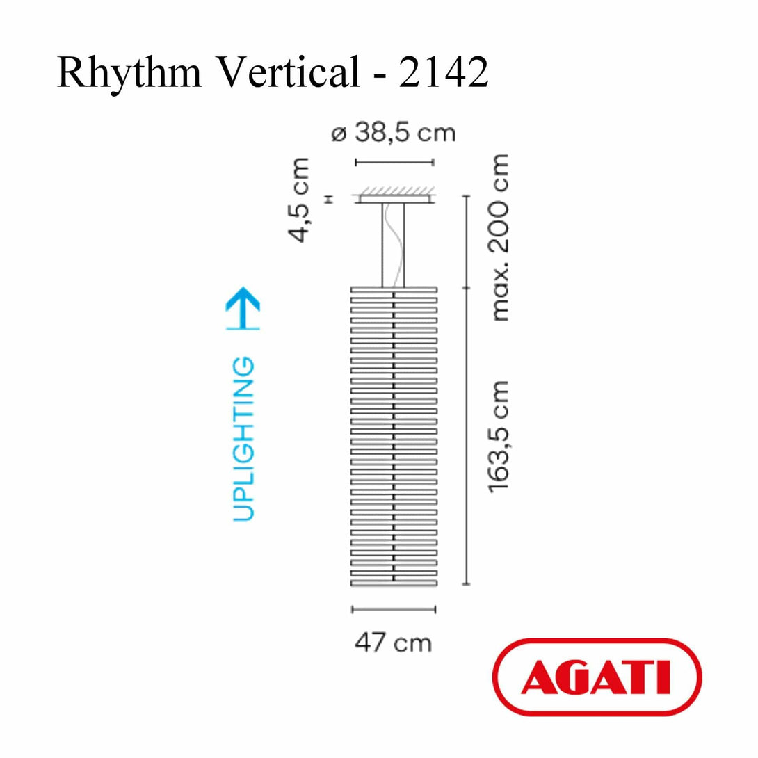 Vibia Rhythm Vertical 2142 Sospensione 30 LED