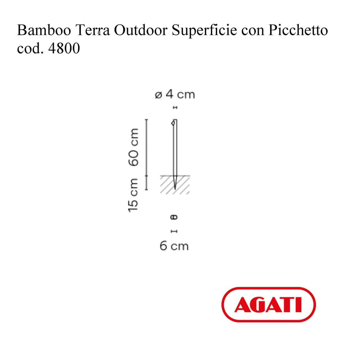 Vibia Bamboo 4800 Terra Outdoor Superficie con Picchetto