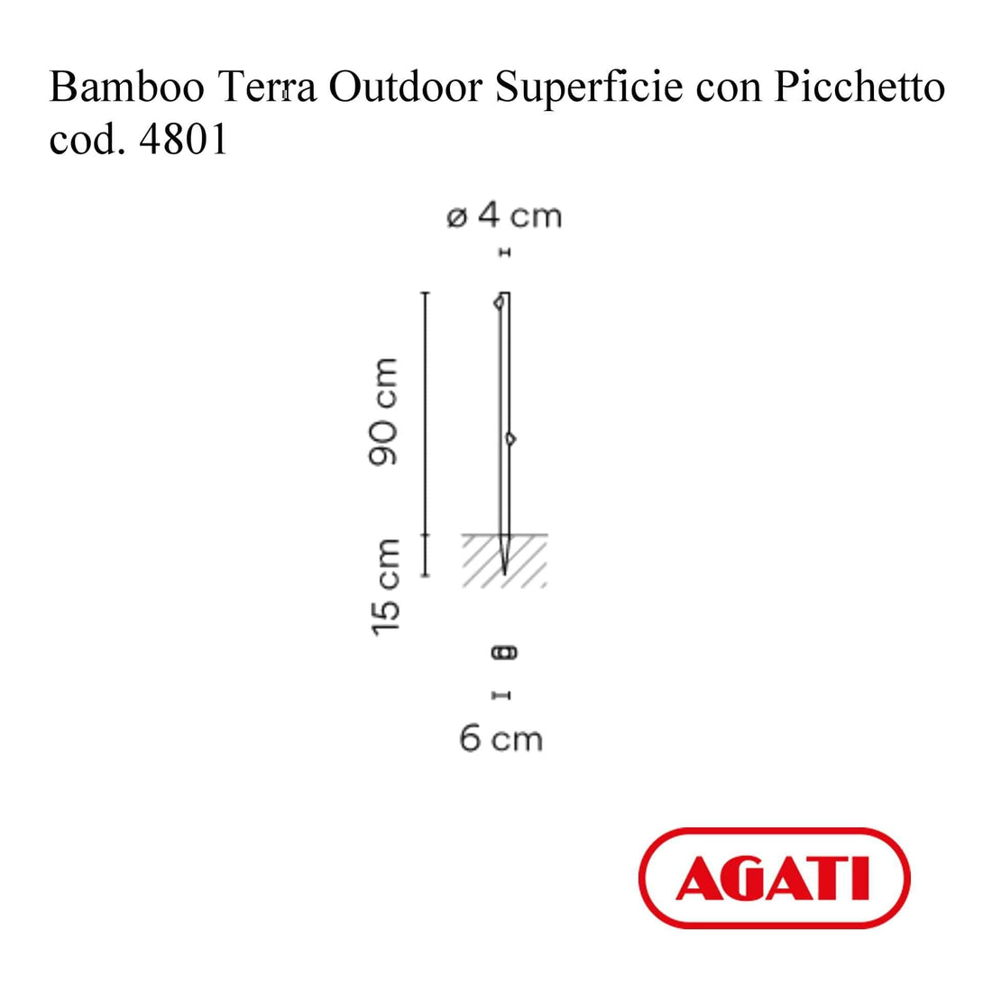 Vibia Bamboo 4801 Terra Outdoor Superficie con Picchetto
