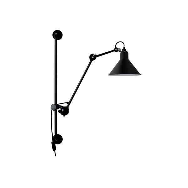 DCW Lampe Gras N.210 Parete Nero Conico