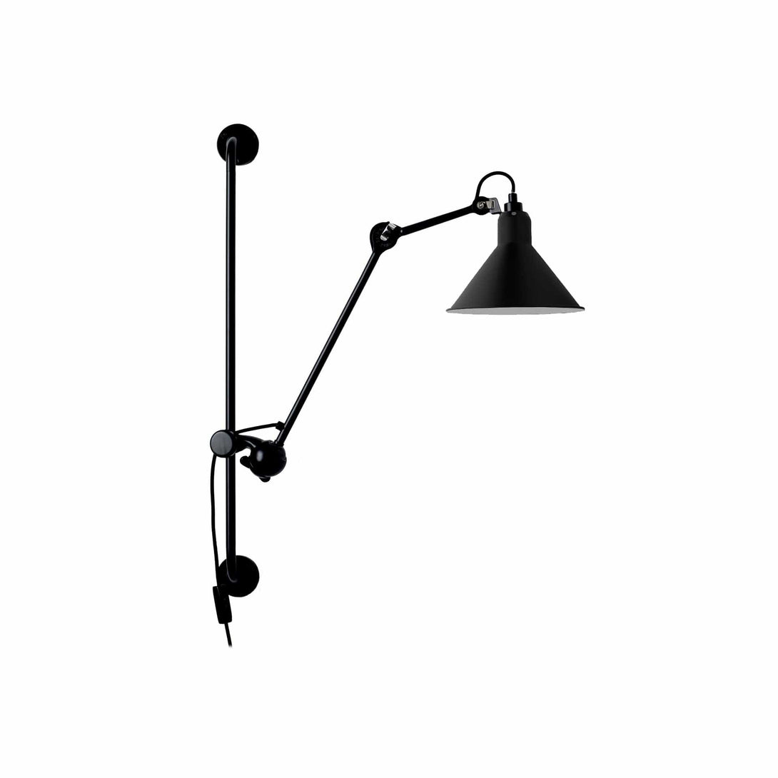 Lampade da parete DCW Lampe Gras N.210 Parete Nero Conico Nero 3700677619341