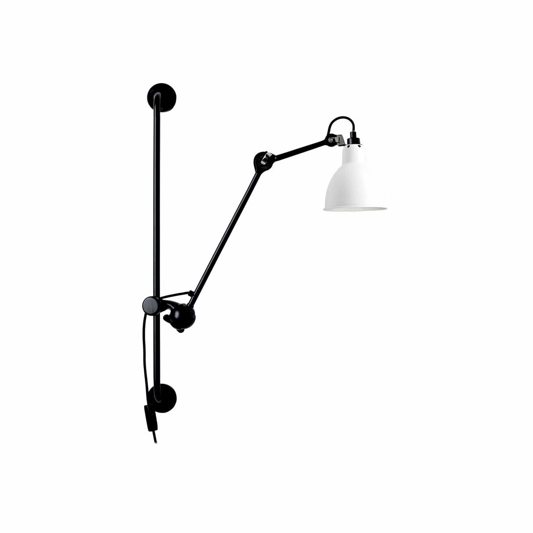 Lampade da parete DCW Lampe Gras N.210 Parete Nero Rotondo Bianco 3700677602206