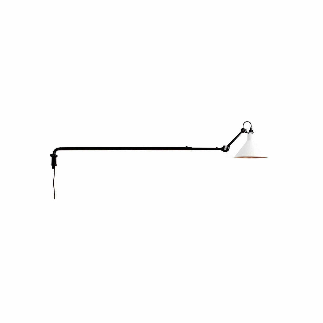 Lampade da parete DCW Lampe Gras N.213 Parete Nero Conico Bianco/Rame 3700677602480