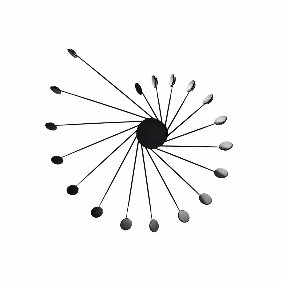 Lampade da parete Vivida Helix Parete 18 Bracci Nero 0047.11.NE