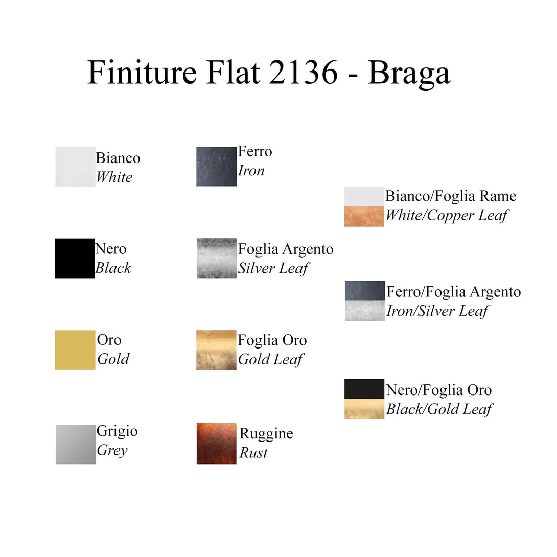 Lampade da soffitto Braga Flat Soffitto 2136/PL75 Foglia oro 2136/PL75 C-14