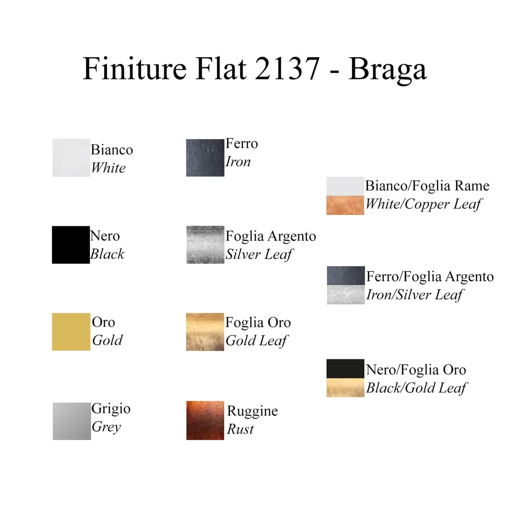 Lampade da soffitto Braga Flat Soffitto 2137/TR55 Foglia oro 2137/TR55 C-14