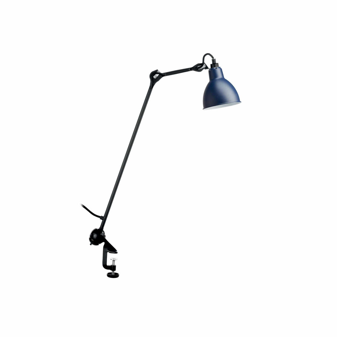 Lampade da tavolo DCW Lampe Gras N.201 Tavolo Rotondo Blu 3700677618061