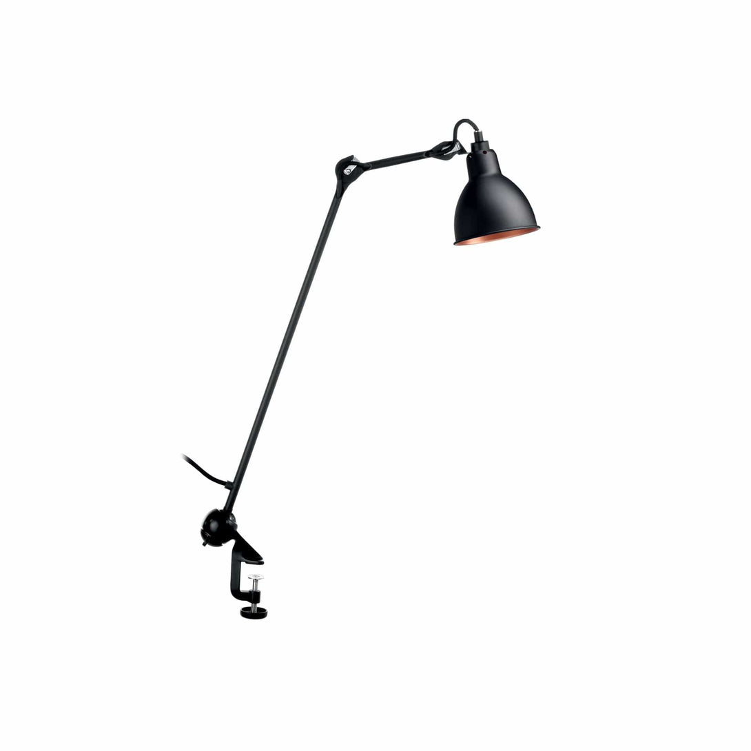 Lampade da tavolo DCW Lampe Gras N.201 Tavolo Rotondo Nero/Rame 3700677618122