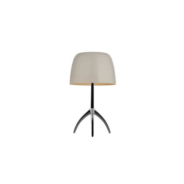 Foscarini Lumiere Small Table Black Chrome Base with Dimmer